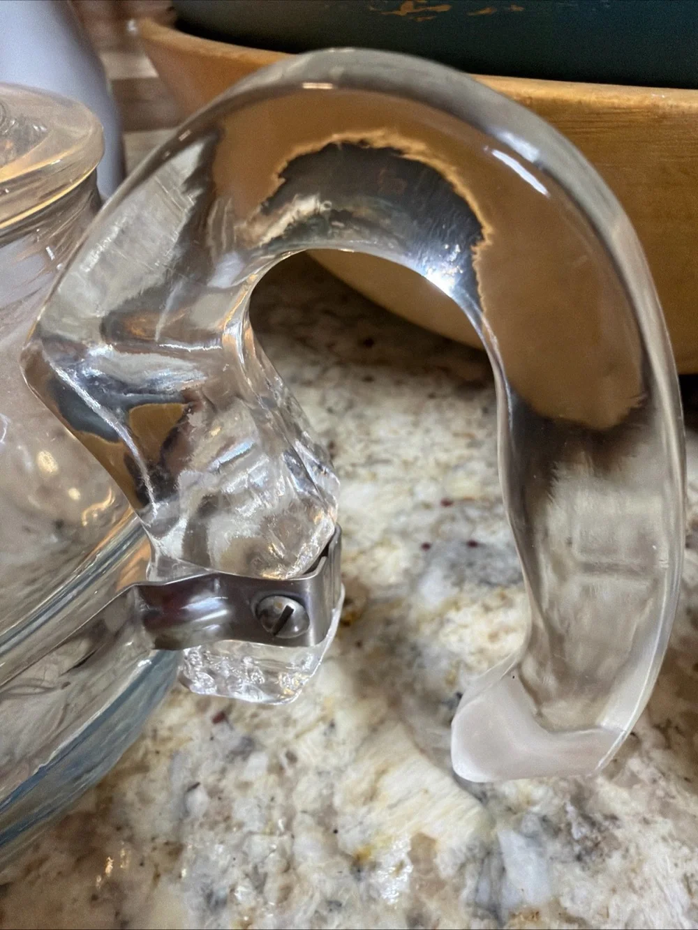 Vintage Pyrex Flameware Glass Teapot 6-Cup Stovetop Kettle with Lid & 1 Without